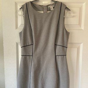 Business or semi-formal grey sheath dress